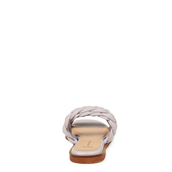 NEW Time and Tru Lavender Braided 2 Band Sandals Size 11 Cute Pretty Comfortable - Picture 4 of 6